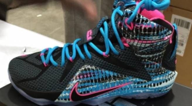 lebron 12 pink and blue