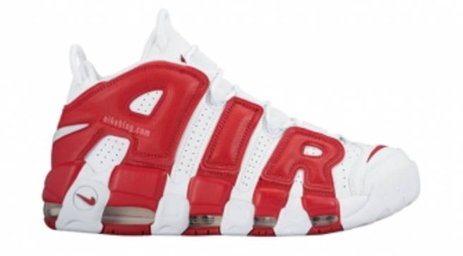 uptempo red and white