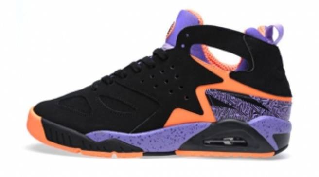nike huarache black purple orange