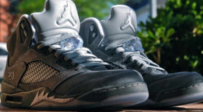 jordan retro 5 wolf grey