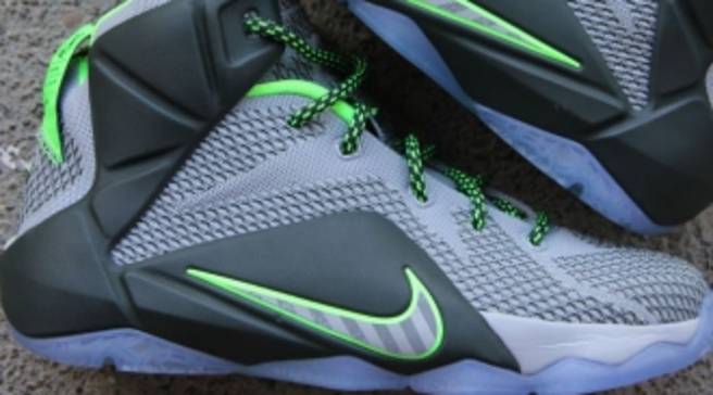 lebron 12 green and grey