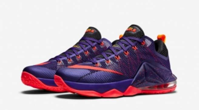 purple and orange lebrons