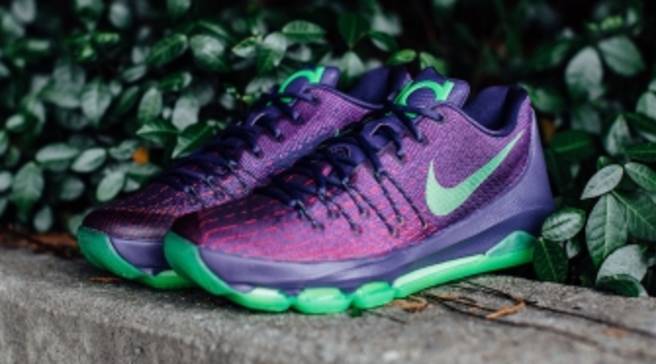 nike kd 8 purple and green