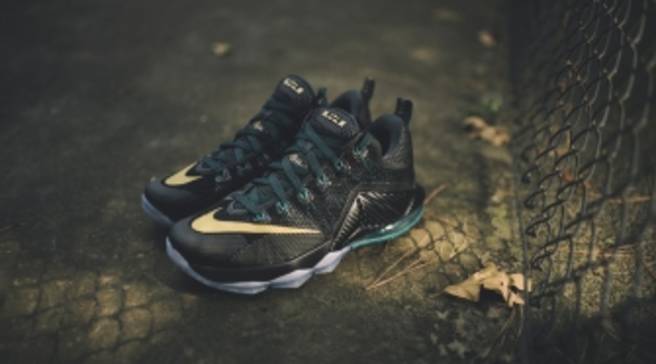 lebron 12 black and gold