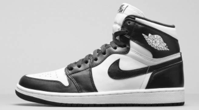 jordan 1 black white sole