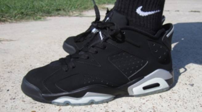 jordan 6 low black silver