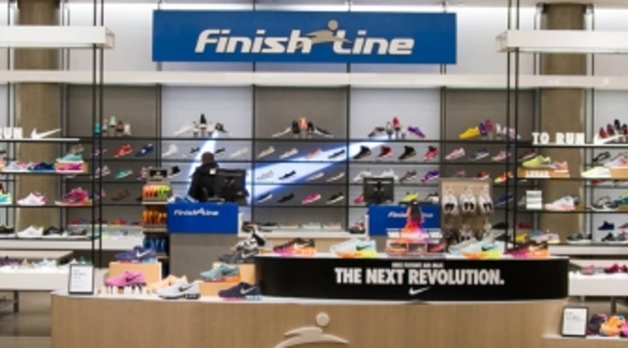 finish line in the galleria
