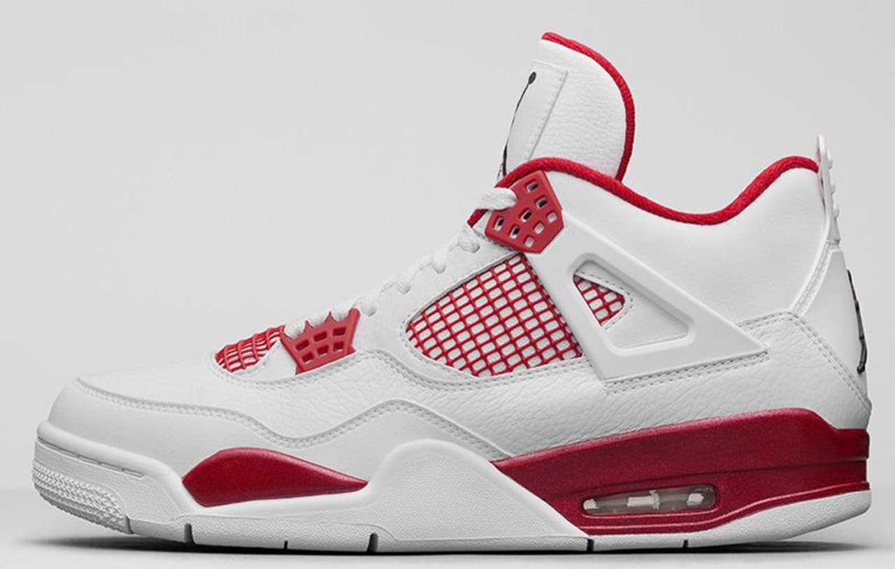 jordan retro 4 red and white release date