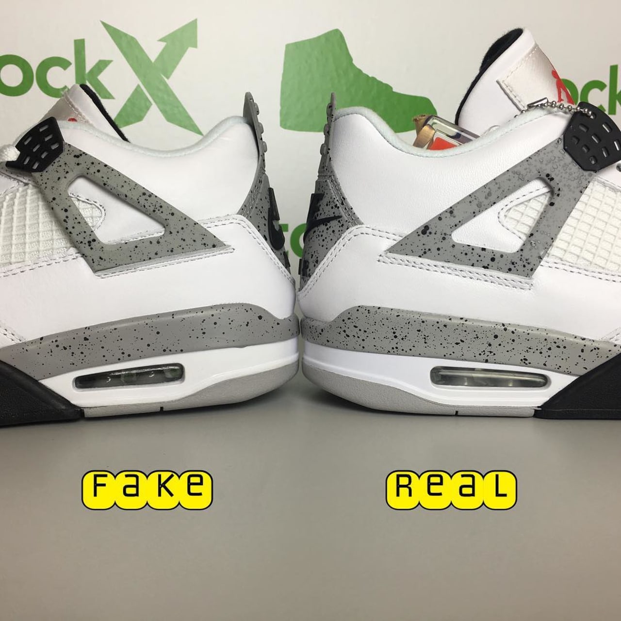 jordan 4 what the real vs fake