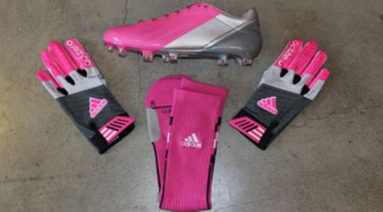 breast cancer cleat covers