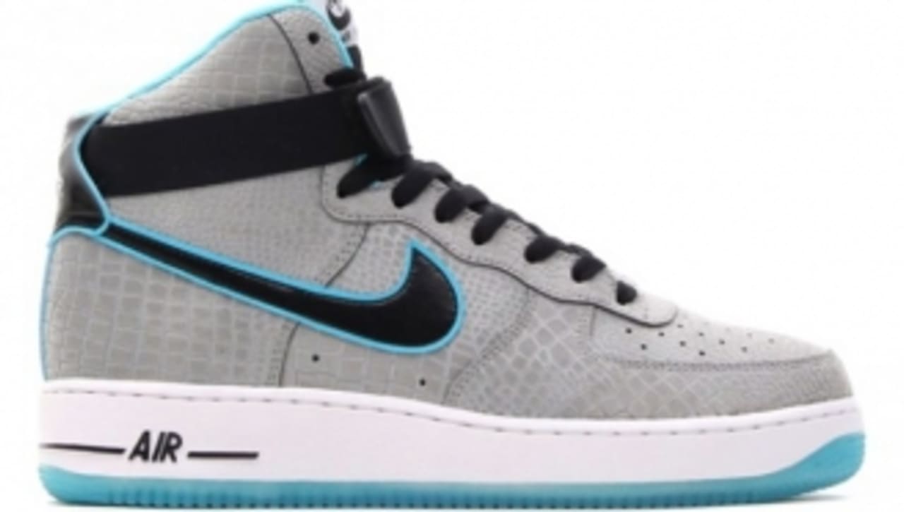 air force 1 high top blue and black