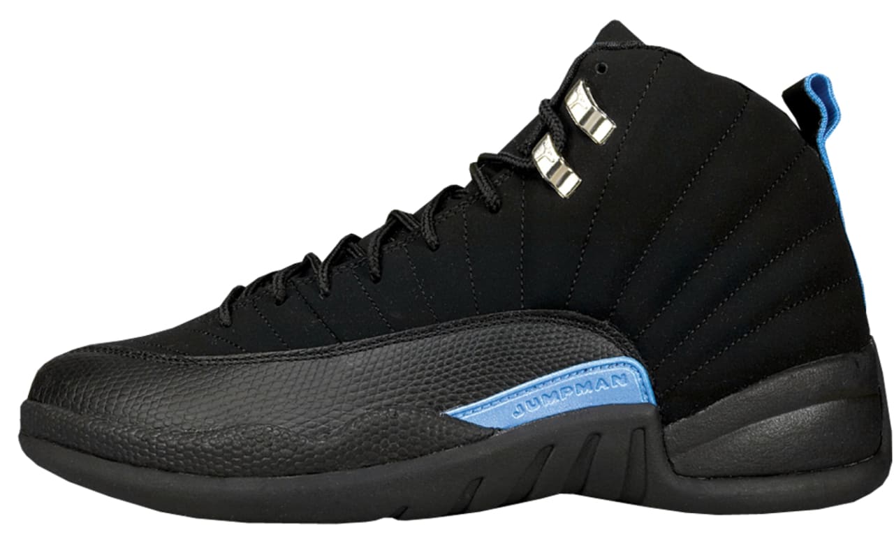 black and baby blue 12s