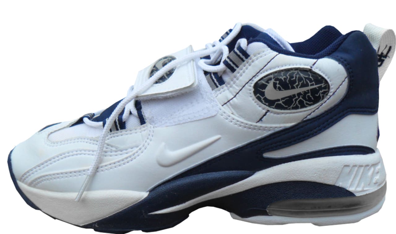 deion sanders shoes blue and white