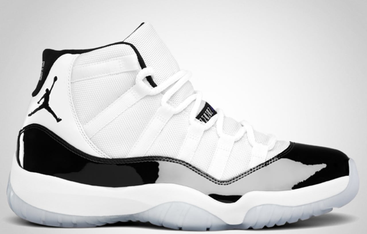 white and black 11 jordans release date