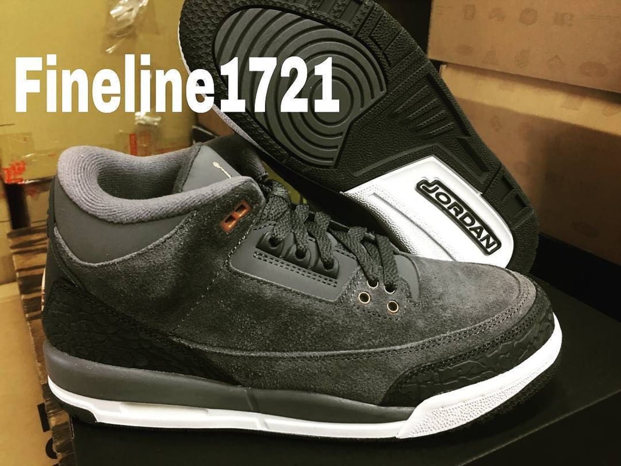 Air Jordan 3 Girls Anthracite Bronze