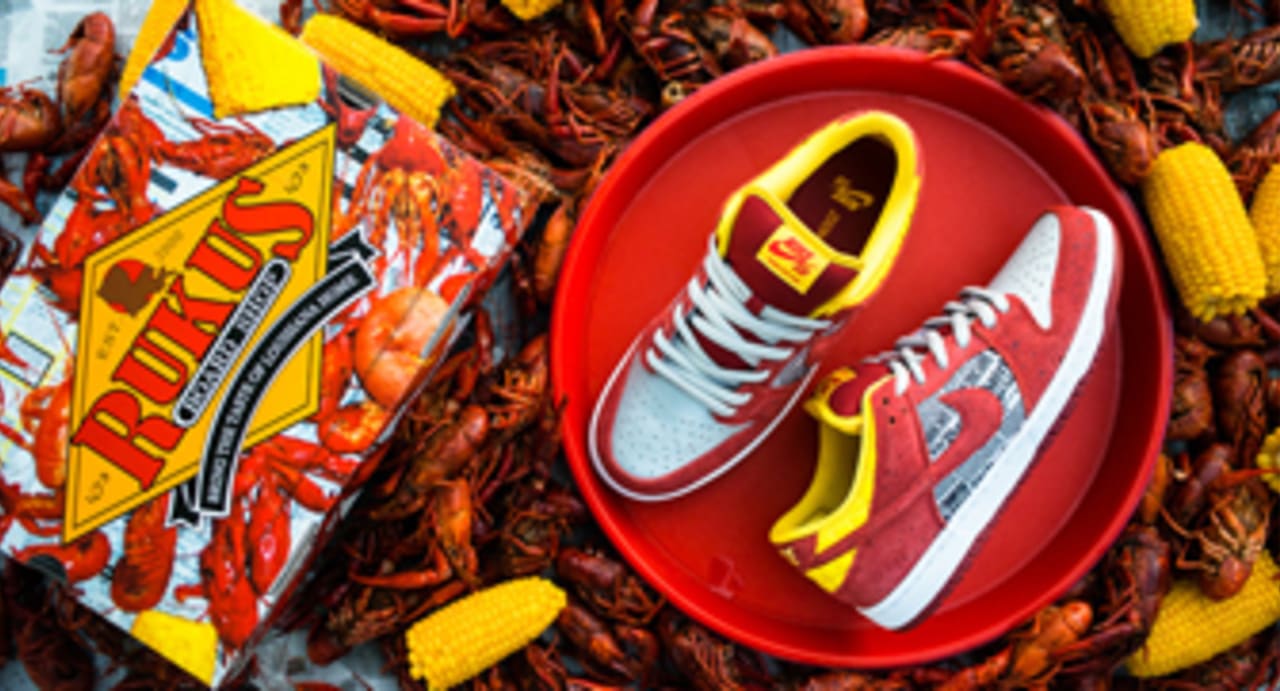 A Detailed Look at the Rukus x Nike SB Dunk Low 'Crawfish' | Sole 