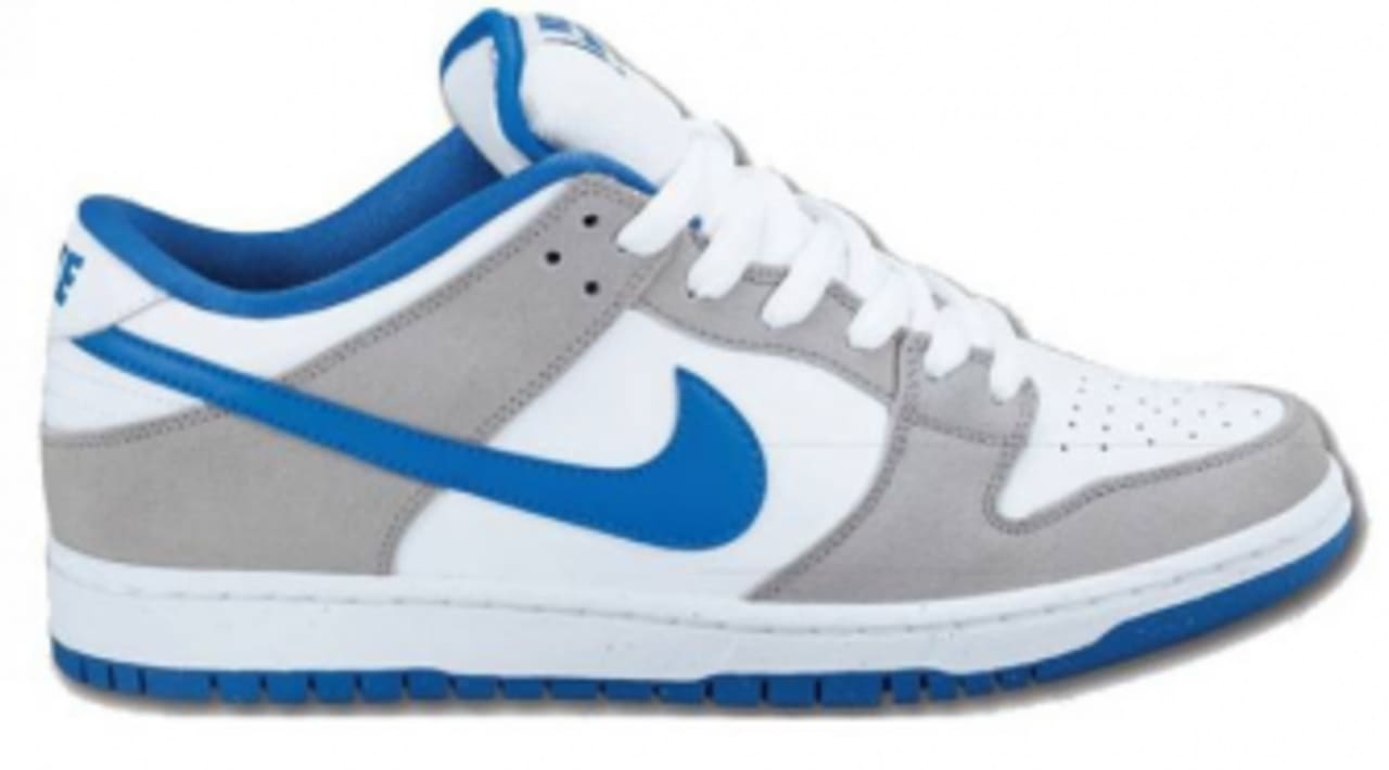 nike sb dunk low white and blue