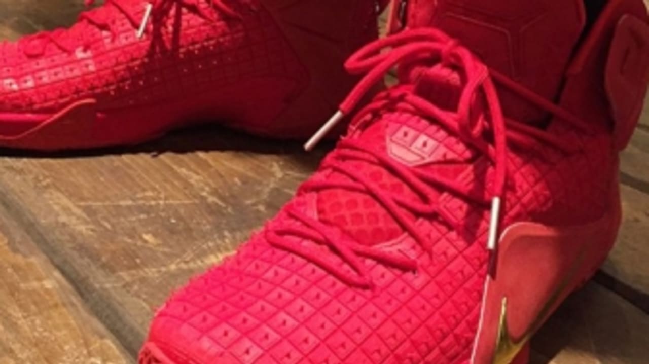 red lebron 12s