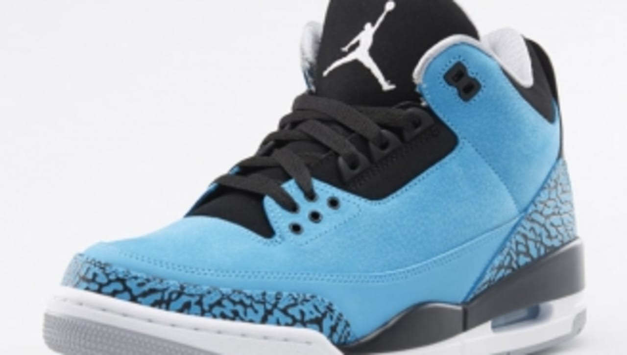 Jordan 3 baby blue and white Clearance