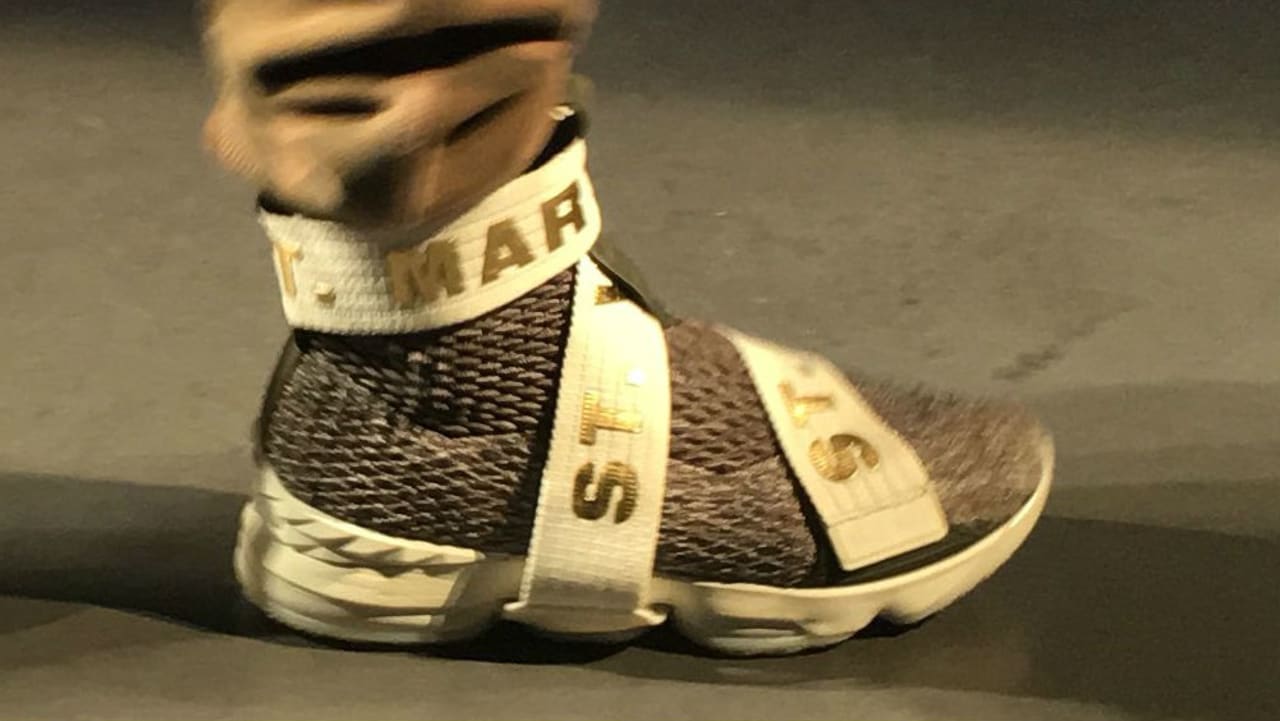 lebron sneakers with strap