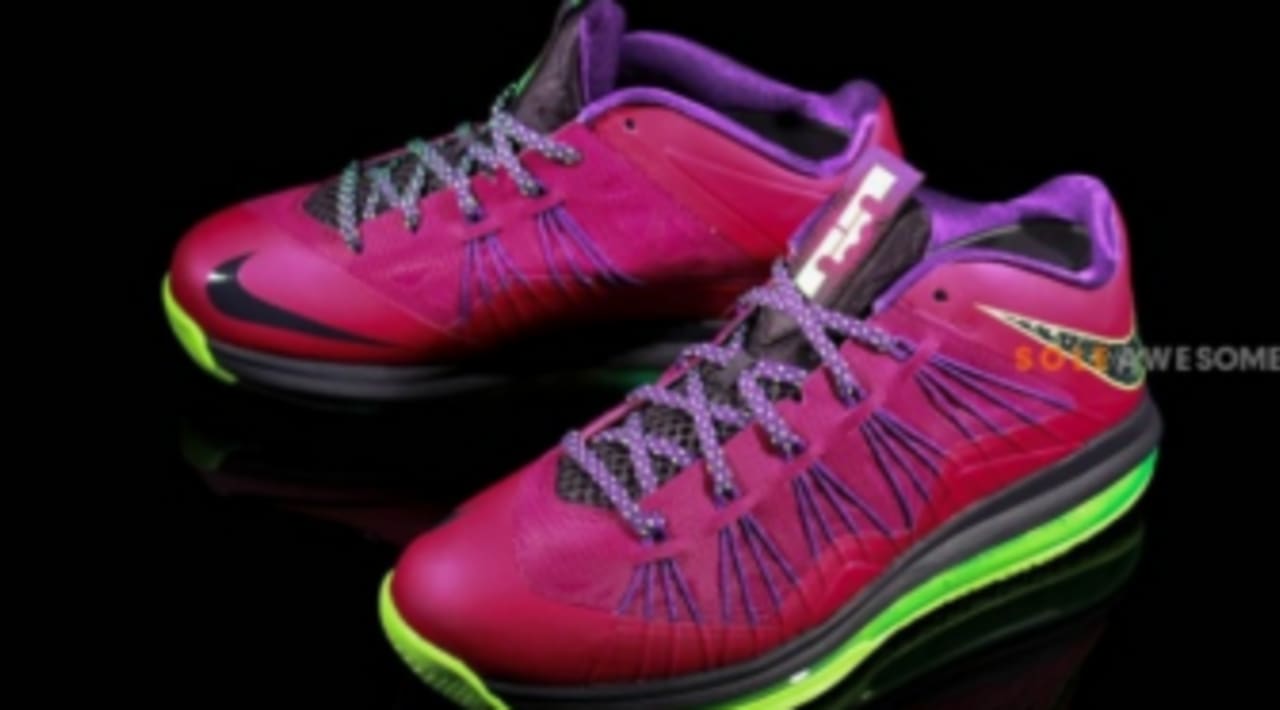 pink and green lebrons