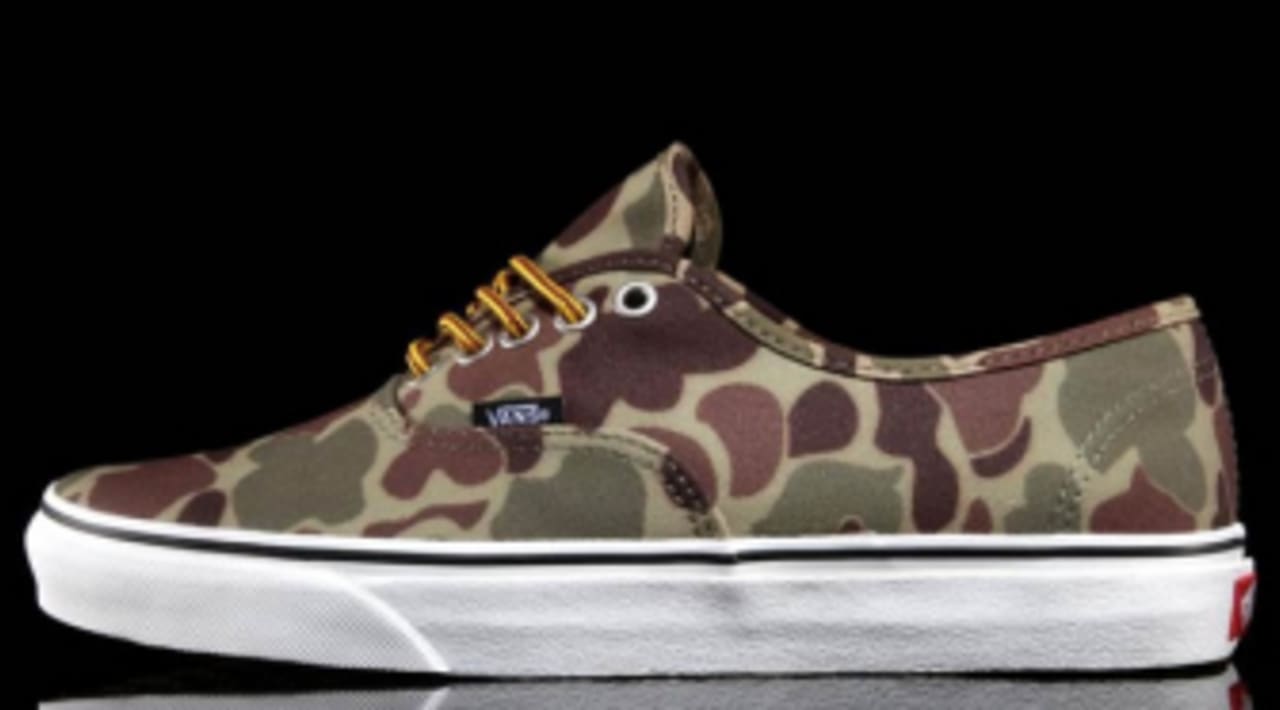 Vans Authentic Waxed Canvas - Camo | Sole Collector