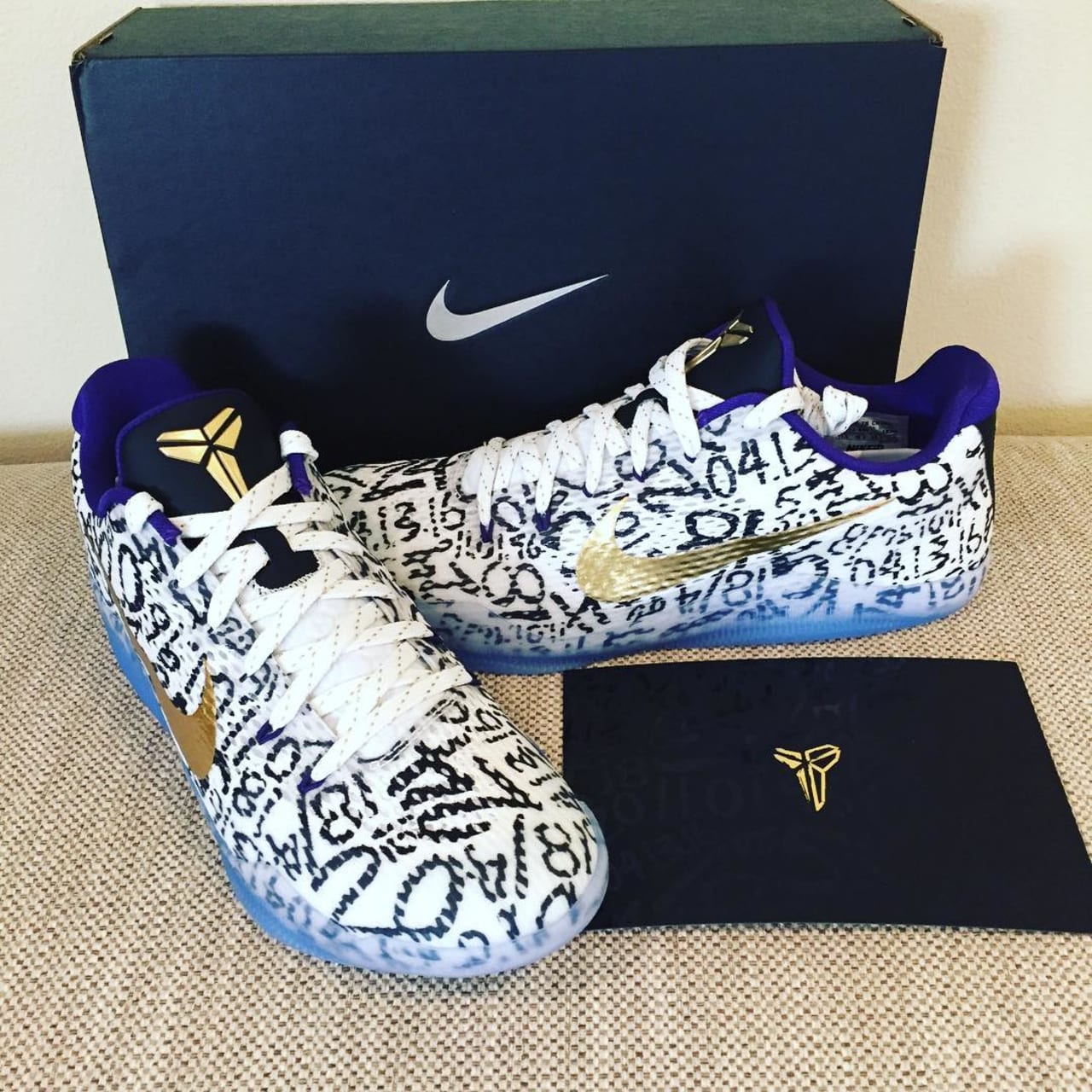 kobe 11 mamba day white