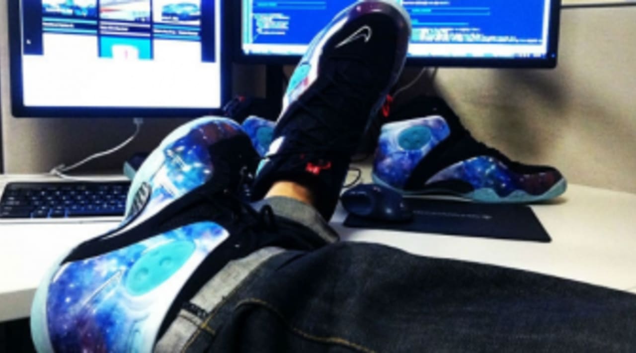 nike zoom rookie galaxy on feet