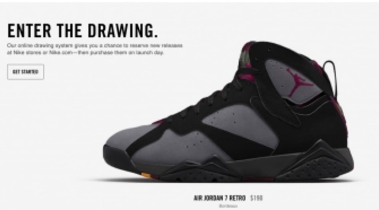 nike snkrs drawing how does it work
