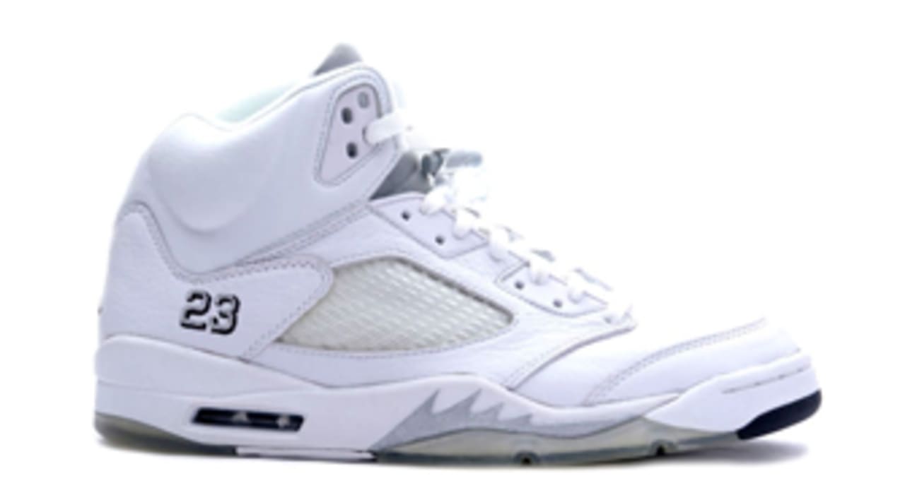 Jordan 5s all white clearance
