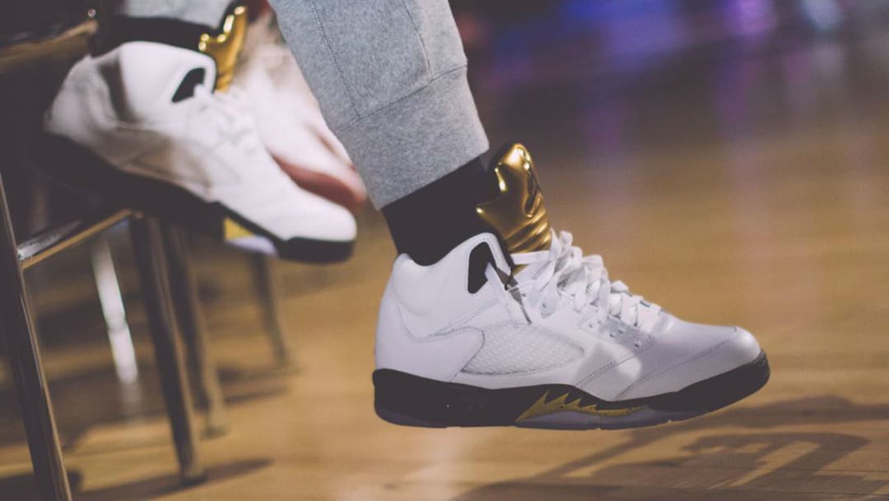 Jimmy Butler Wearing The Olympic Gold Medal Air Jordan 5 Sole Collector