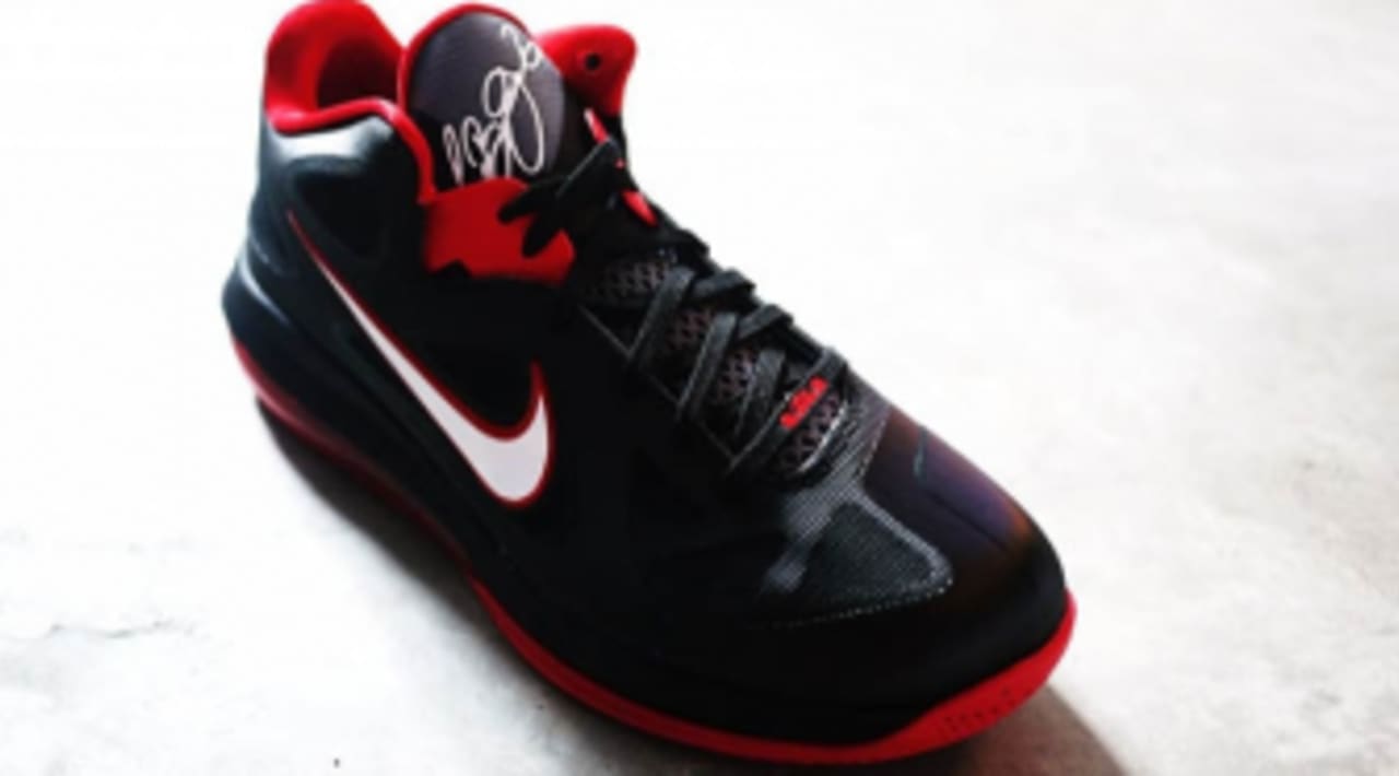 Lebron 9 low black red Clearance