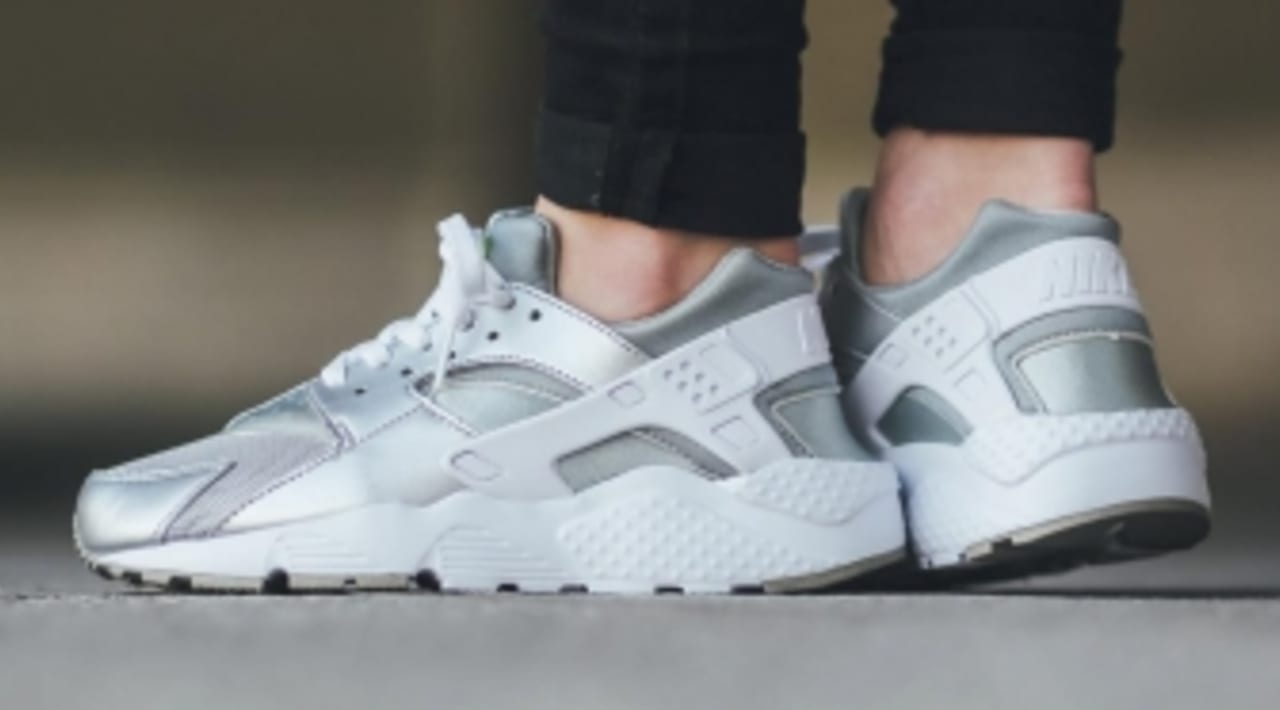 air huarache 5 kids silver