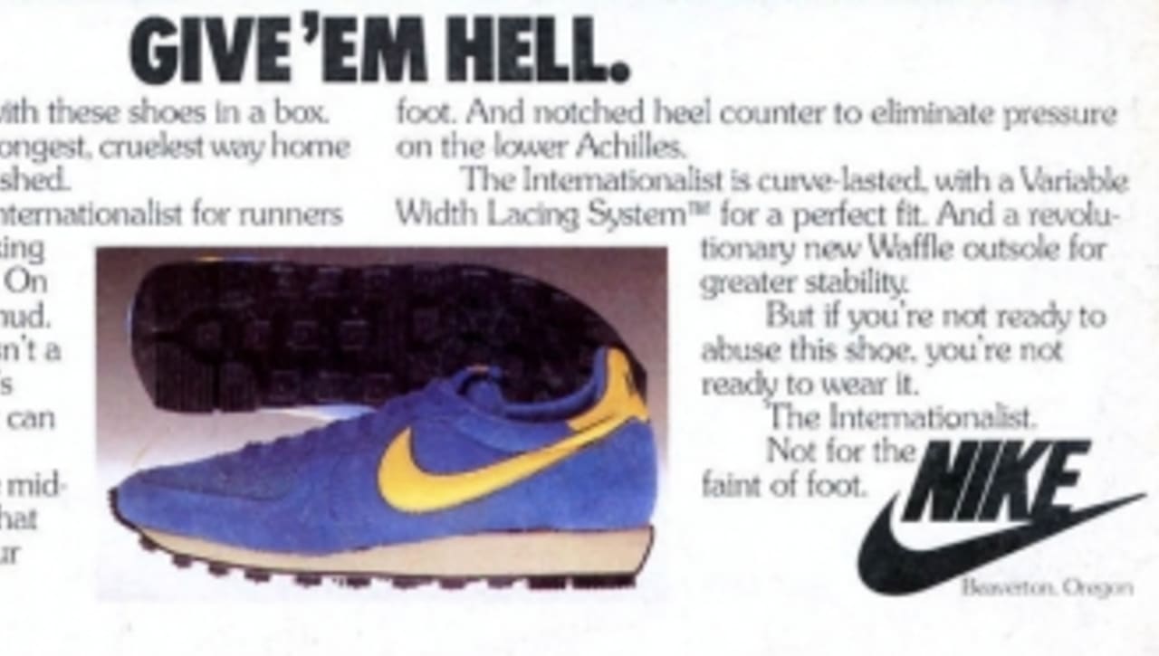 Vintage Ad: Nike Internationalist 