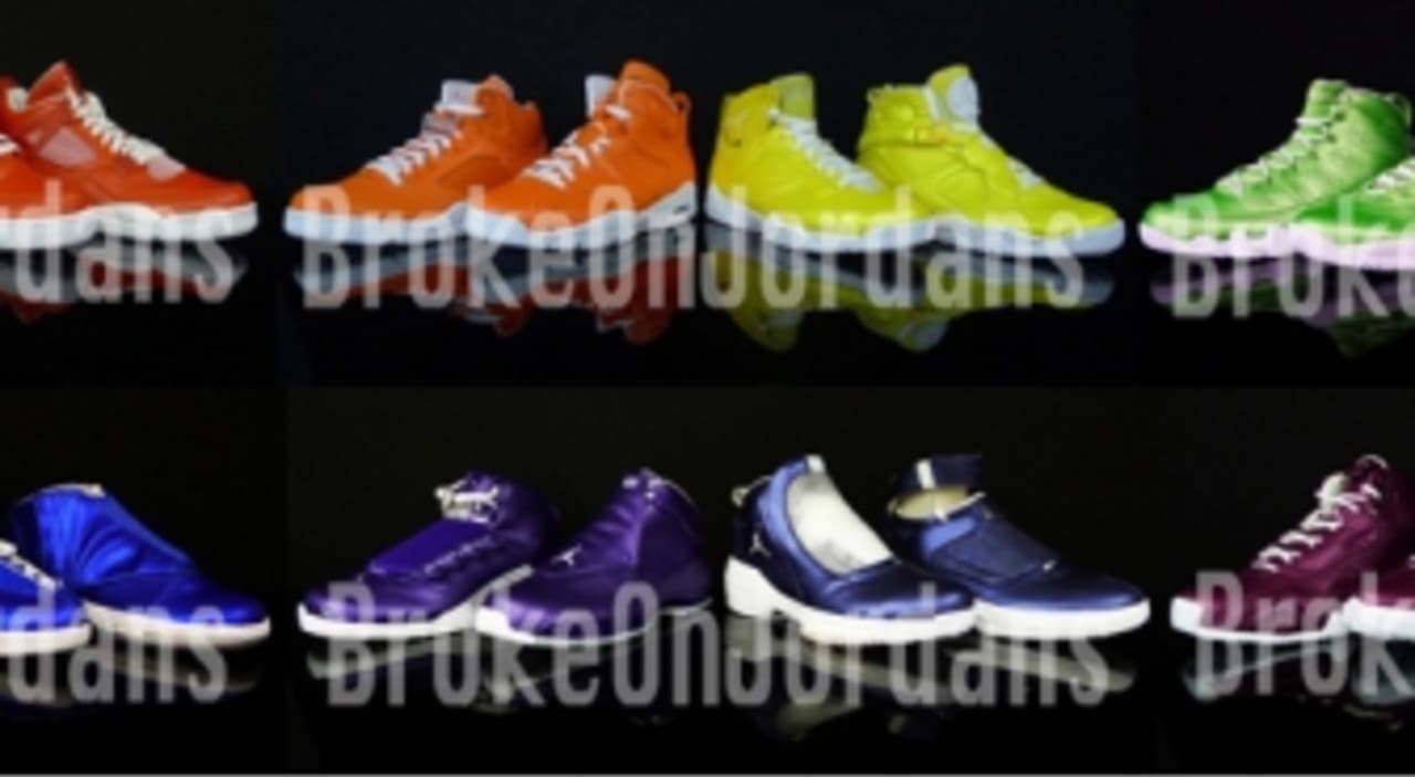 air jordans rainbow