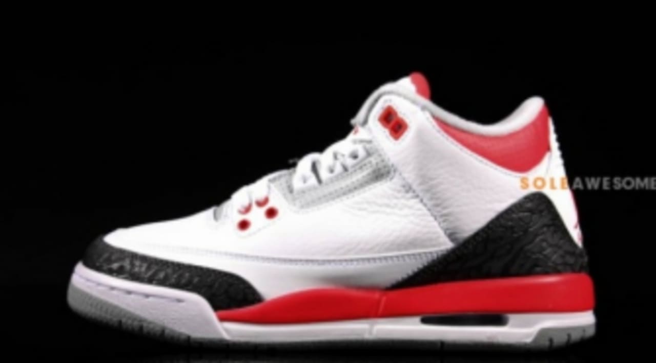 air jordan 3 fire red gs