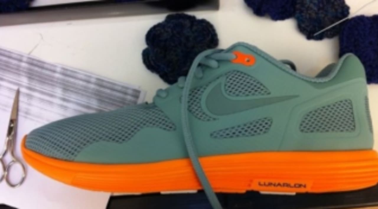 army green and orange nike