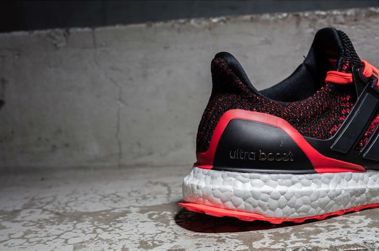 adidas Ultra Boost Black/Solar Red 