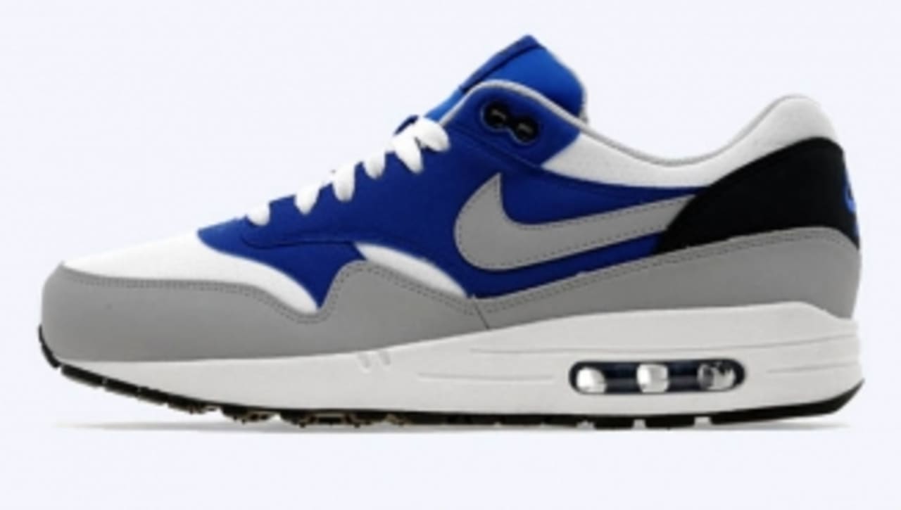 Nike Air Max 1 WhiteWolf Grey Game Royal | Sole Collector Nike Air Max 1 WhiteWolf Grey Game Royal | Sole Collector