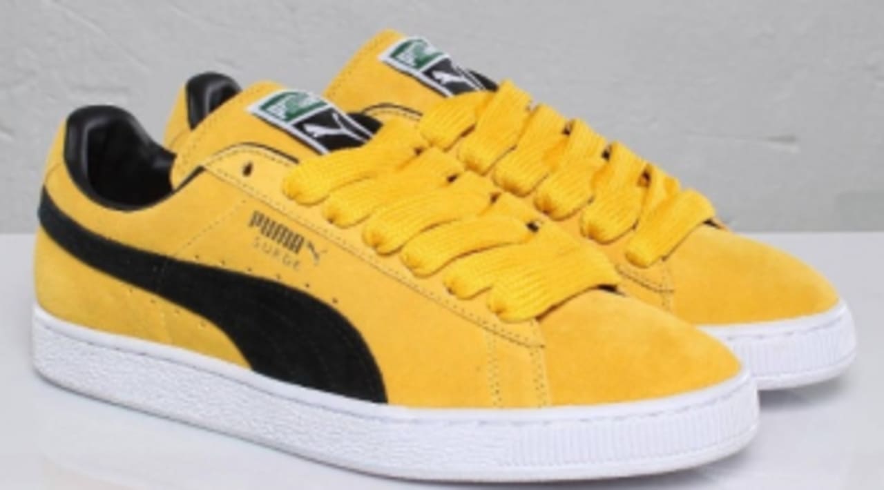 puma suede classic black and gold