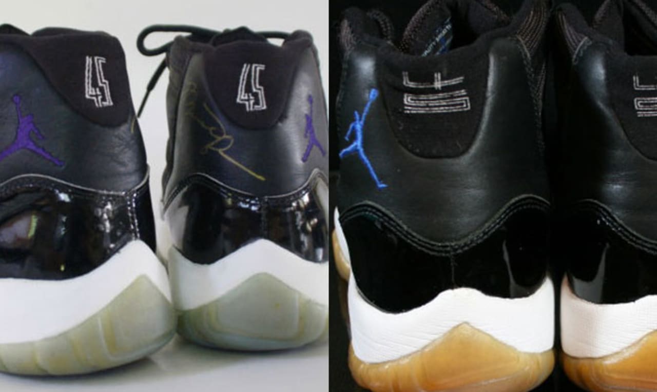 what shoes does jordan wear in space jam