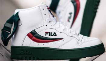 Fila FX-100 White/Dark Green-Jester Red