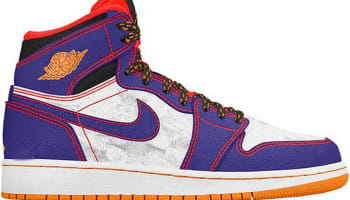 Air Jordan 1 Retro High GS Court Purple/Black-Bright Crimson-White