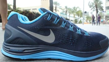 Nike Lunarglide+ 4 Midnight Navy/Reflective Silver-Blue Glow