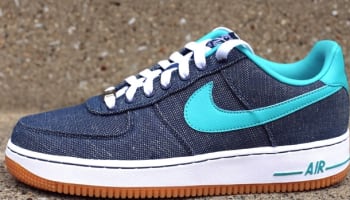 Nike Air Force 1 Low Canvas Squadron Blue/Sport Turquoise-White