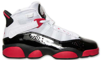 Jordan 6 Rings Girls White/Legion Red-Black-Wolf Grey