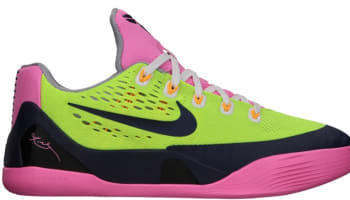 Nike Kobe 9 EM GS Volt/Midnight Navy-Pink Glow-Wolf Grey