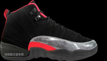 Girls Air Jordan 12 Retro GS Black/Siren Red