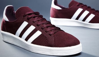 adidas Consortium Campus 80s Primeknit Light Maroon/Running White