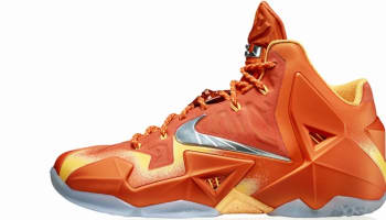 Nike LeBron 11 Urban Orange/Light Armory Blue-Laser Orange
